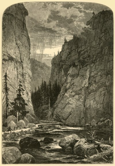 "Bowlder Canyon", 1874. tekijältä W. J. Linton