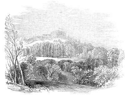 Kesäpalatsi Würtemburgissa - Hänen kuninkaallisen korkeutensa prinssi Albertin piirroksesta, 1845. tekijältä W. J. Linton