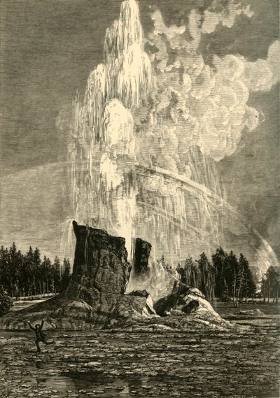 "Jättiläinen geysir", 1872. tekijältä W. J. Linton