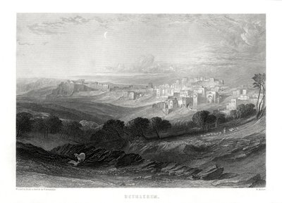 Betlehem, Palestiina, 1800-luku tekijältä W. Miller
