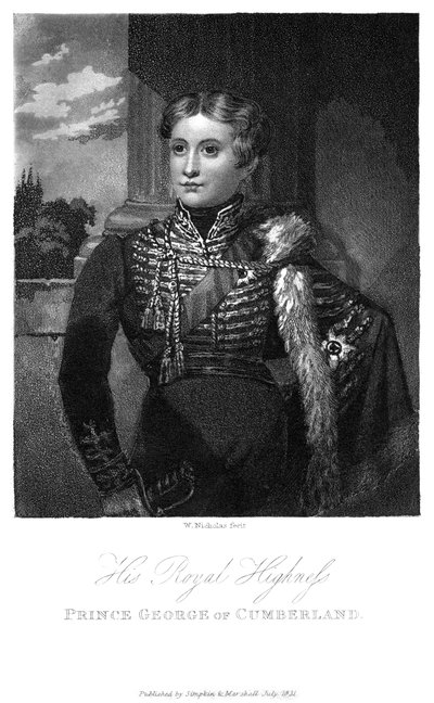 Cumberlandin prinssi George, 1831 tekijältä W. Nicholas