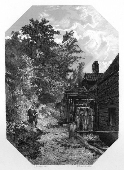 Jacob van Ruysdael, 1600-luvun hollantilainen maisemamaalari, vuodelta 1870. tekijältä W. Steelink