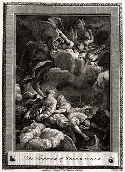 Telemachuksen haaksirikko, 1777 tekijältä W. Walker