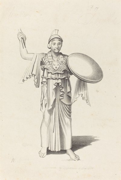 Minerva, Pronssista, kirjoittanut Daedalus tekijältä W. Walton after John Flaxman