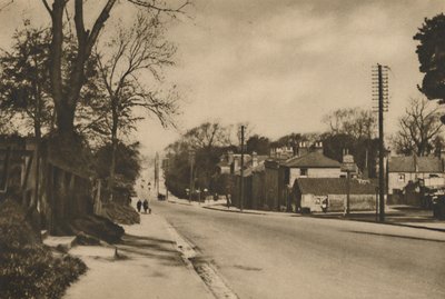 Missä roomalainen tie Doveriin ylittää Shooters Hillin Blackheathin takana, vuodelta 1935. tekijältä W. Whiffin