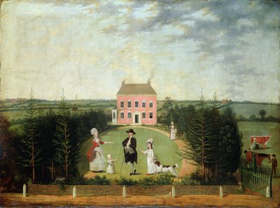 Keskustelukappale ennen House on Monument Lane, Edgbaston, 1770-1820 tekijältä W. Williams