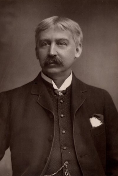 ""(Francis) Bret Harte (1836-1902) yhdysvaltalainen toimittaja ja tarinankirjoittaja (woodburytype) tekijältä W. and D. (after) Downey