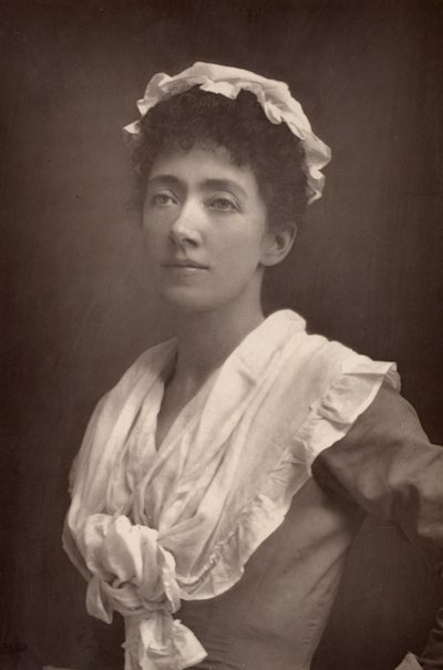 ""Marion Terry (1852-1930) englantilainen näyttelijä ja Ellen Terryn ja Fred Terryn sisar (woodburytype) tekijältä W. and D. (after) Downey