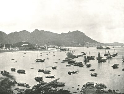 East Point näyttää Victoria Hillsin Hongkongissa, 1895. tekijältä W and S Ltd