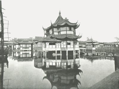 Yksi julkisista teepuutarhoista, Shanghai, Kiina, 1895. tekijältä W and S Ltd
