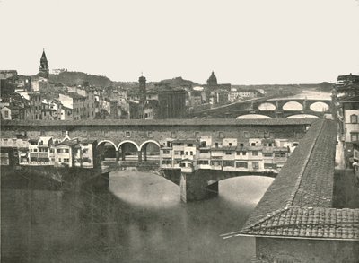 Ponte Vecchio, Firenze, Italia, 1895. tekijältä W and S Ltd