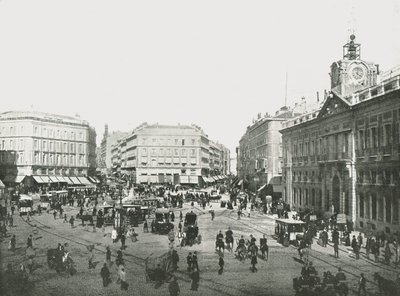 Puerta del Sol, Madrid, Espanja, 1895. tekijältä W and S Ltd
