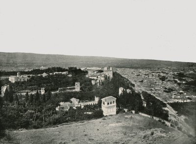 Kaupunki ja Alhambra, Granada, Espanja, 1895. tekijältä W and S Ltd