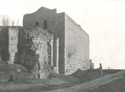 Torni, josta Pyhä Paavali laskeutui korissa, Damaskos, Ottomaanien Syyria, 1895. tekijältä W and S Ltd