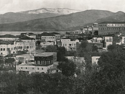 Näkymä kaupunkiin Libanon-vuorella, Beirut, 1895. tekijältä W and S Ltd