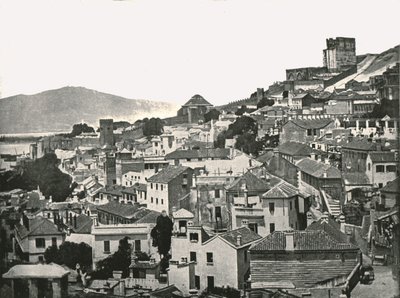 Näkymä kaupunkiin, Gibraltar, 1895. tekijältä W and S Ltd