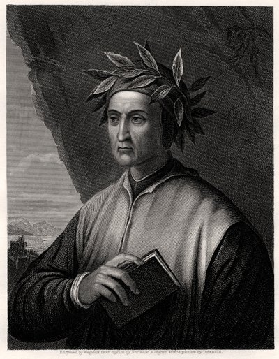 Dante Alighieri, italialainen runoilija, 1800-luku. tekijältä Wagstaff