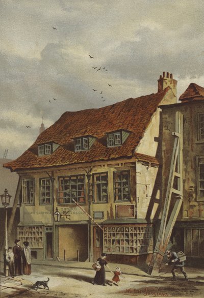 Bunyanin kokoustalo, Lambeth (chromolitho) tekijältä Waldo Sargeant