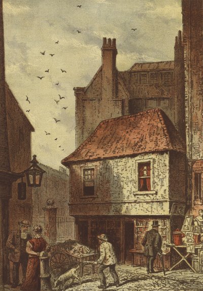 Old Shop, Clare Market (chromolitho) tekijältä Waldo Sargeant