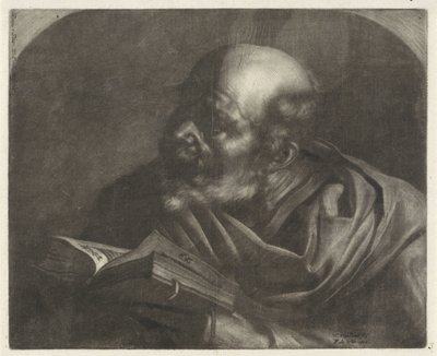 Kalju mies Scholars or Philosophers (sarjan nimi) tekijältä Wallerant Vaillant