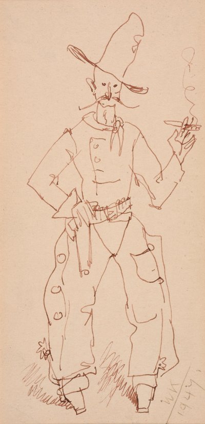 Cowboy tupakointi tekijältä Walt Kuhn