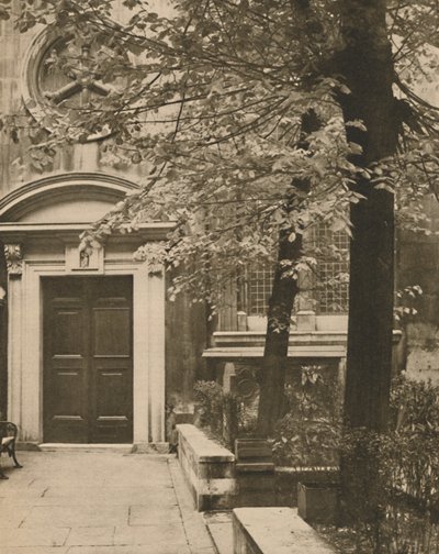 St. Mary Aldermanburyn kirkon eteläovi, 1935. tekijältä Walter Benington
