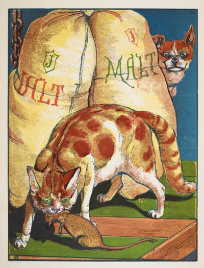 Kissa tappaa rotan tekijältä Walter Crane