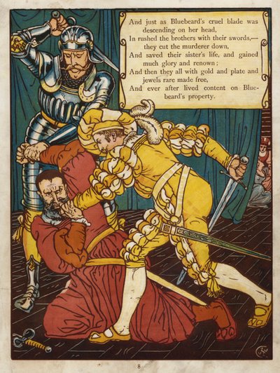 Siniparta (väri lito) tekijältä Walter Crane