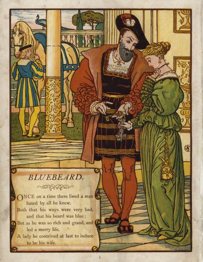 Siniparta (väri lito) tekijältä Walter Crane