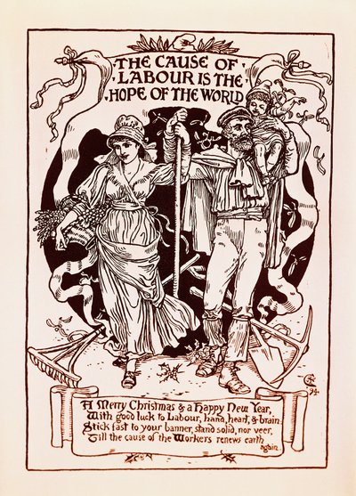 Työn syy on maailman toivo tekijältä Walter Crane
