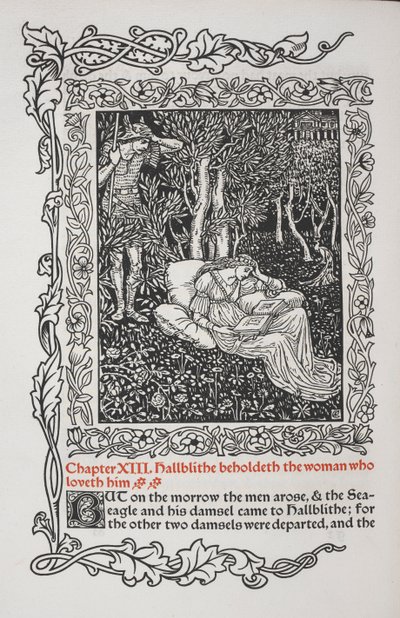 Capítulo XIII. Hallblithe contempla a mulher que o ama.finlandês tekijältä Walter Crane