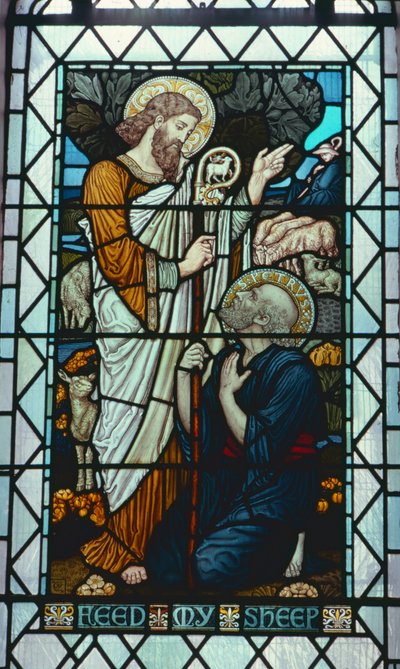 Walter Cranen (1845-1915) "Feed My Sheep" tekijältä Walter Crane
