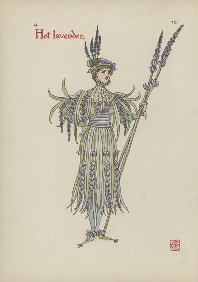 Kukkia Shakespearen puutarhasta tekijältä Walter Crane