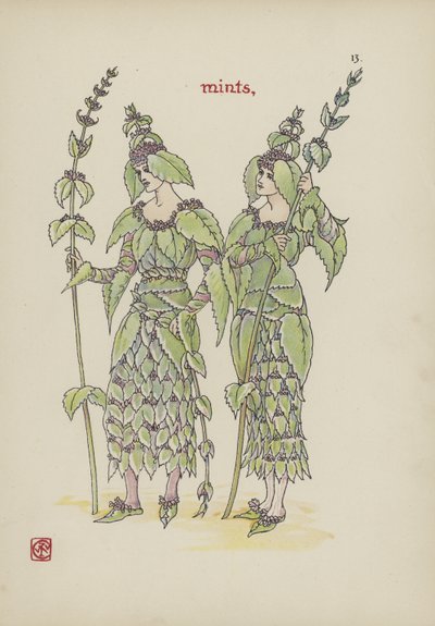 Kukkia Shakespearen puutarhasta tekijältä Walter Crane