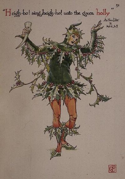Holly elokuvasta "Flowers from Shakespearen puutarha" tekijältä Walter Crane