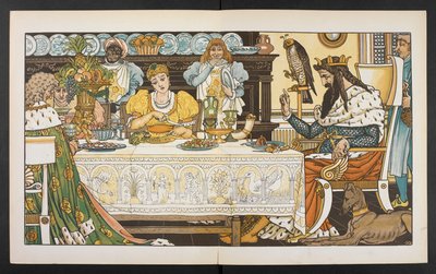 Kuvitus sammakkoprinssistä. tekijältä Walter Crane