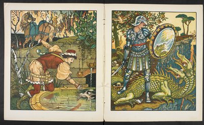 Tarinan kuvitus, Princess Belle étoile. tekijältä Walter Crane