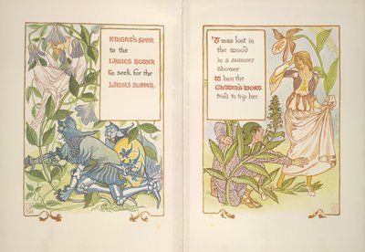 Ritarin kannus ja klovnivierre tekijältä Walter Crane