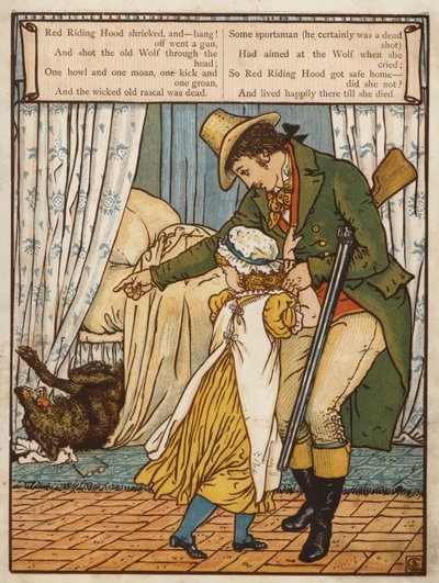 Punahilkka (väri litho) tekijältä Walter Crane
