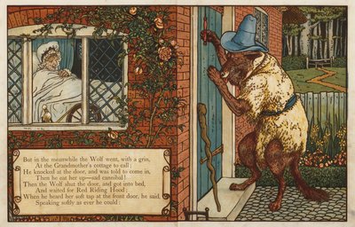Punahilkka (väri litho) tekijältä Walter Crane