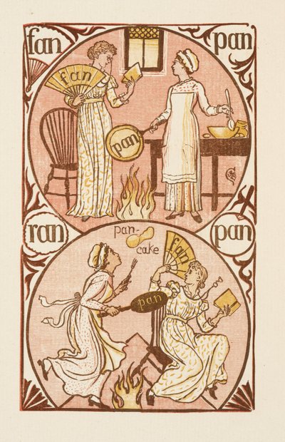 Riimittäviä sanoja, jotka päättyvät kirjaimeen N. Kultainen aluke tekijältä Walter Crane