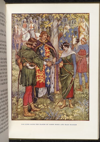 Robin Hood ja piika Marian tekijältä Walter Crane