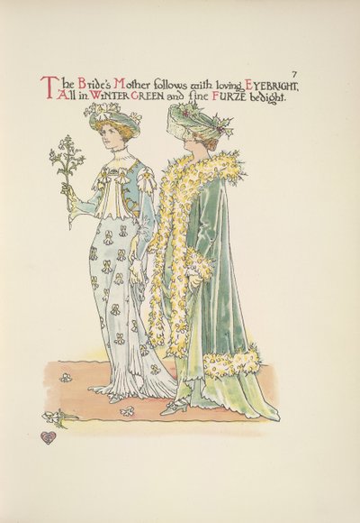 Morsiamen äiti seuraa rakastava Eyebright tekijältä Walter Crane
