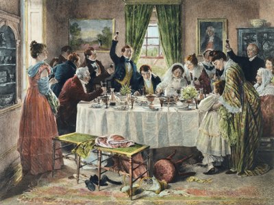 Health to the Bride, julkaistu 1933 (akvatinta) tekijältä Walter Dendy Sadler