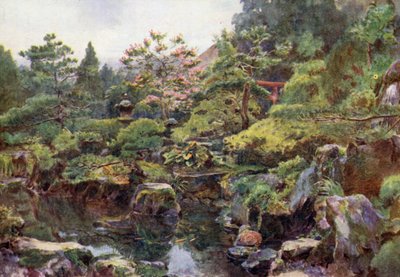 Kivi- ja vesipuutarha, Hakone tekijältä Walter Frederick Roofe Tyndale