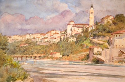 Belluno, Italia 1925 (akvarelli) tekijältä Walter Frederick Roofe Tyndale