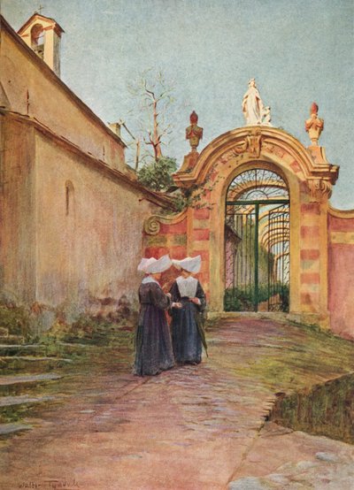 Sisäänkäynti Villa Centurione, S. Margherita Ligure, c1910, 1912 tekijältä Walter Frederick Roofe Tyndale
