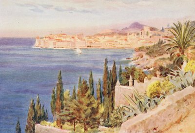 Ragusa (värilitografia) tekijältä Walter Frederick Roofe Tyndale