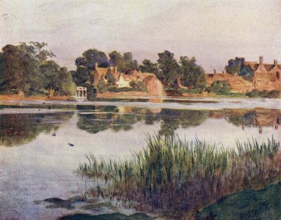 Uusi metsä: Beaulieu Mill (väri litho) tekijältä Walter Frederick Roofe Tyndale