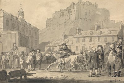 Edinburghin linna ja hevosmessut tekijältä Walter Geikie